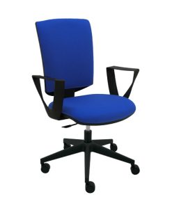 silla escritorio azul
