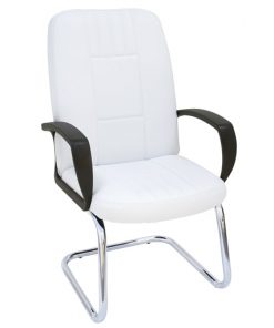 sillon-direccion-confidente-pegaso-piel-blanca