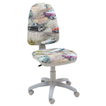 Silla de escritorio Torino Gris Estampada