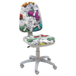 Silla de escritorio Torino Gris Estampada