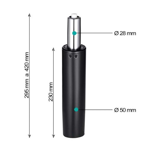 Pistón normal elevador silla