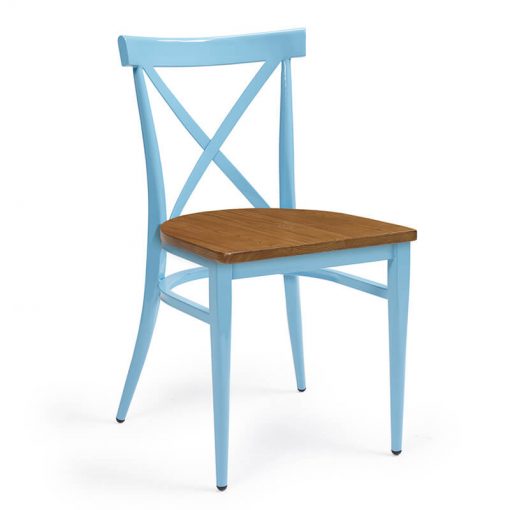 ORLANDO-silla-acero-pintado-celeste-asiento-madera-macizo
