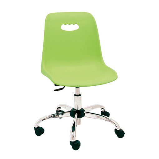 silla-giratoria-infantil-modelo-venecia-color-verde-base-cromada