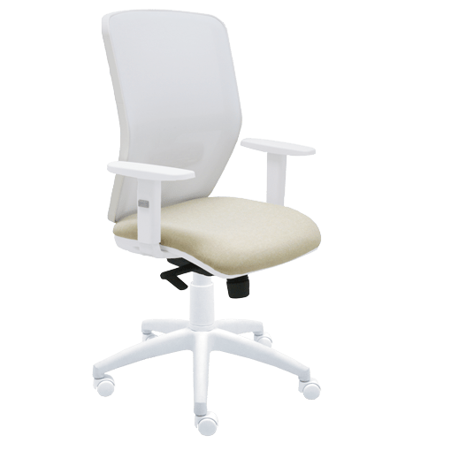 silla escritorio blanca keempat
