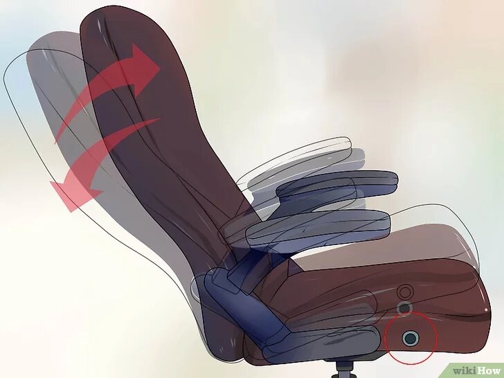 silla de oficina con respaldo regulable
