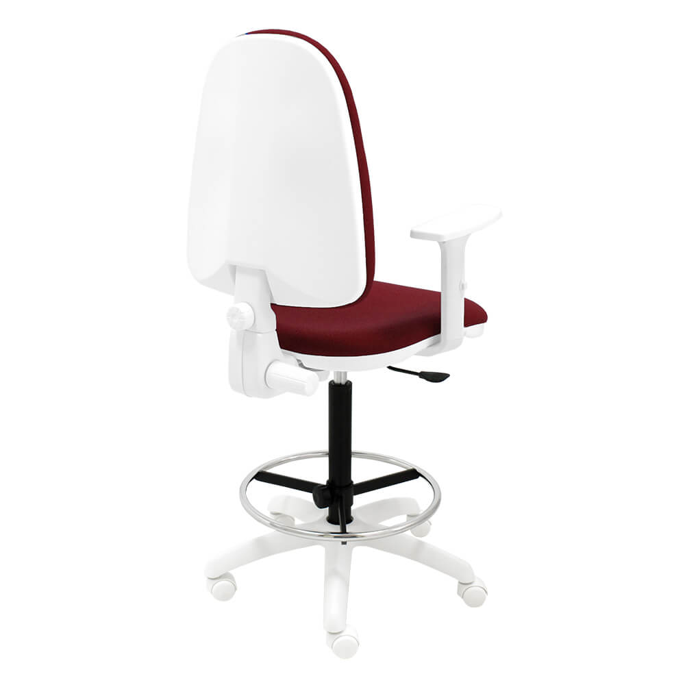 Taburete giratorio Torino Blanco