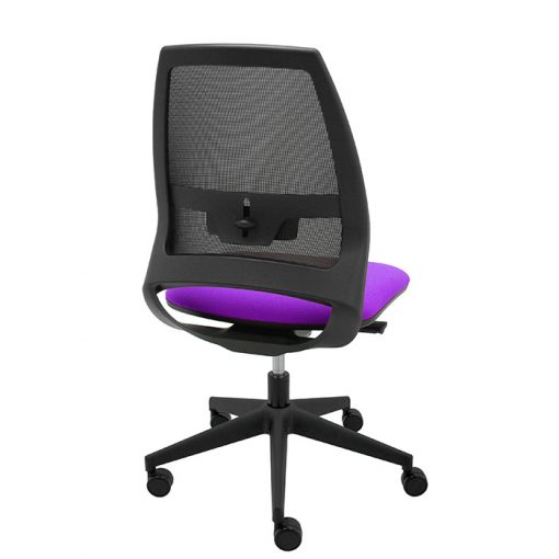 silla-giratoria-oficina-4U-malla-negra-asiento-morado