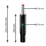 Pistón corto elevador silla