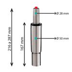 Pistón elevador supercorto