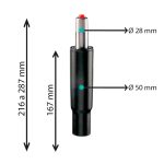 Pistón elevador supercorto