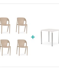 Conjunto sillas Style y mesa Donna