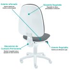 Silla de escritorio Torino Blanco