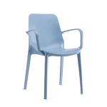 Silla de jardín apilable Ginevra con reposabrazos