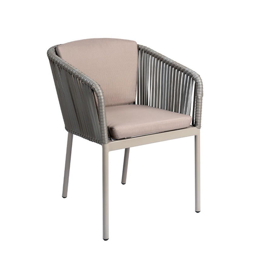 Silla de exterior con cuerdas Cannes