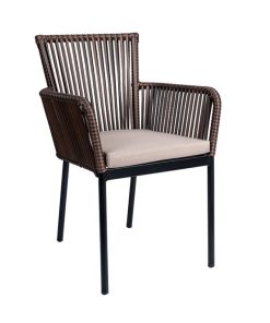 Silla de exterior con cuerdas Formentera