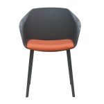 Sillón Be_Com con asiento tapizado