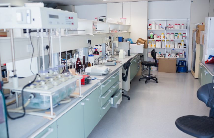 Close up of the laboratory at the hospital