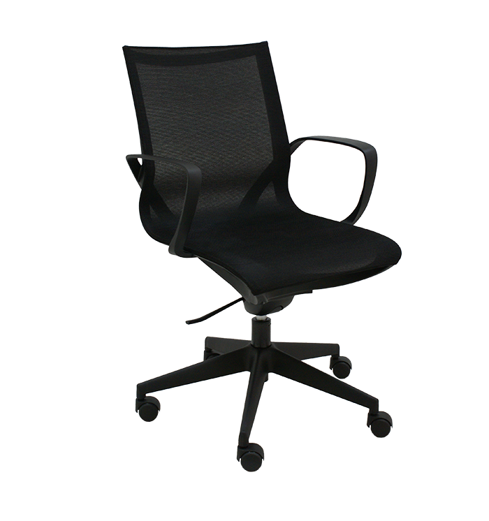 Silla Giratoria Zero Negra