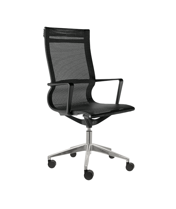 silla giratoria Tekno Negra