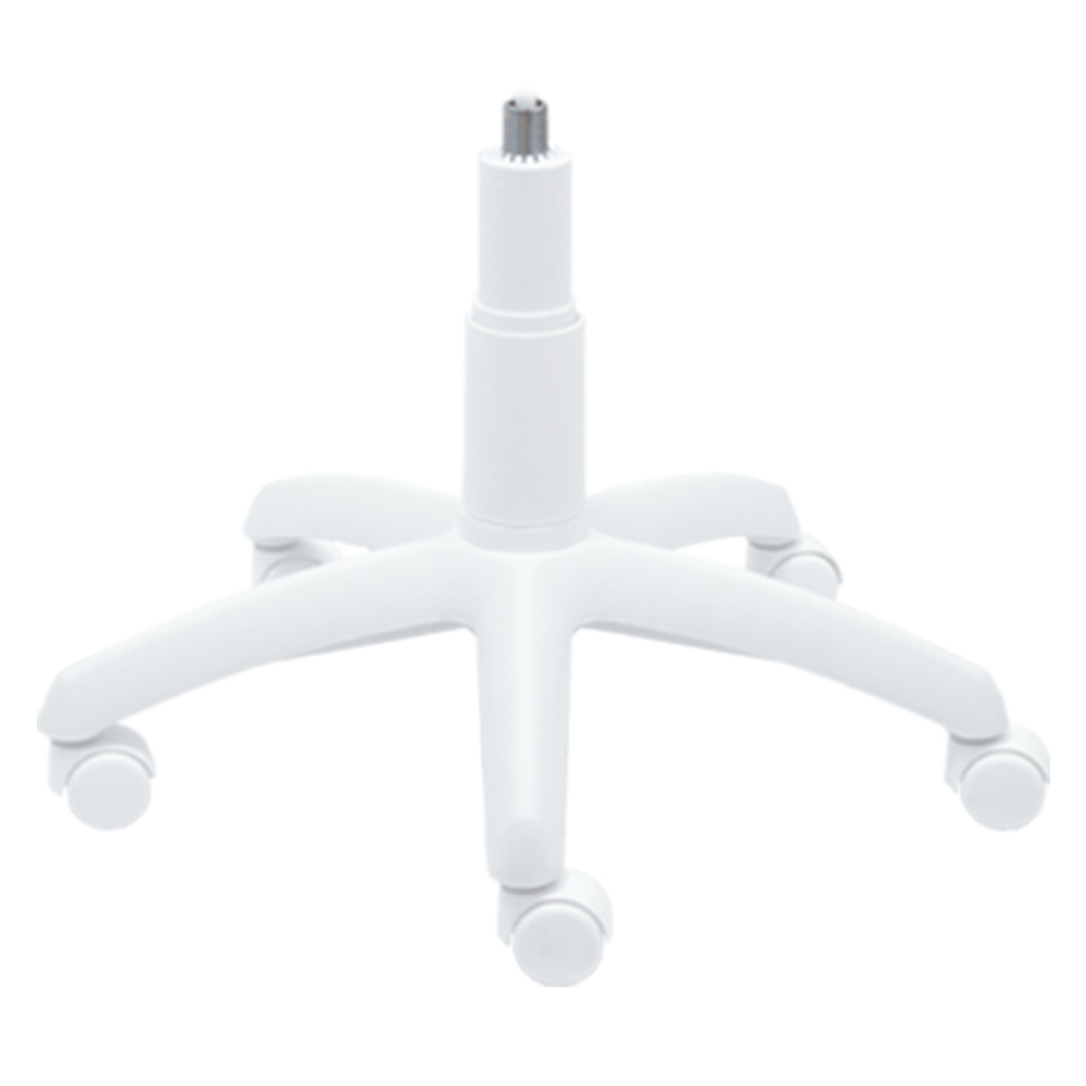 Base blanca 60 cm con ruedas y pistón